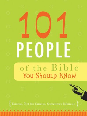 cover image of 101 People of the Bible You Should Know